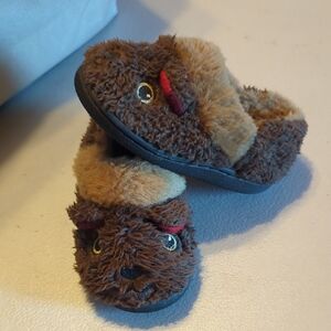 Wonder Nation Brown Bear Kids Slippers